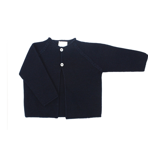 Navy blue baby knit long cardigan m&h