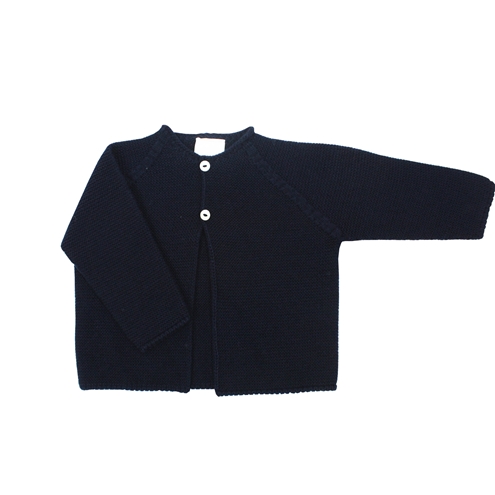 Navy blue baby knit long cardigan m&h