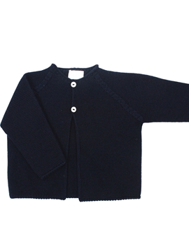 Navy blue baby knit long cardigan m&h