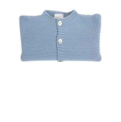 Chaqueta botones punto bobo azul