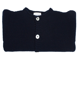 Chaqueta botones punto bobo azul marino