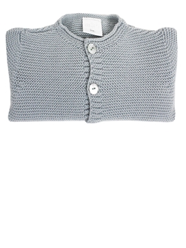 baby knitted cardigan in grey with buttons m&h