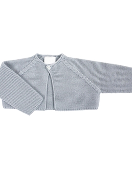 Grey short knitted baby cardigan myh