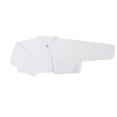 Chaqueta corta punto bobo blanco m&h