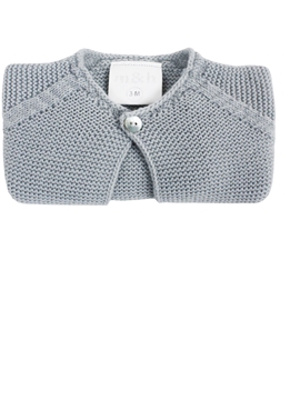 Grey short knitted baby cardigan myh