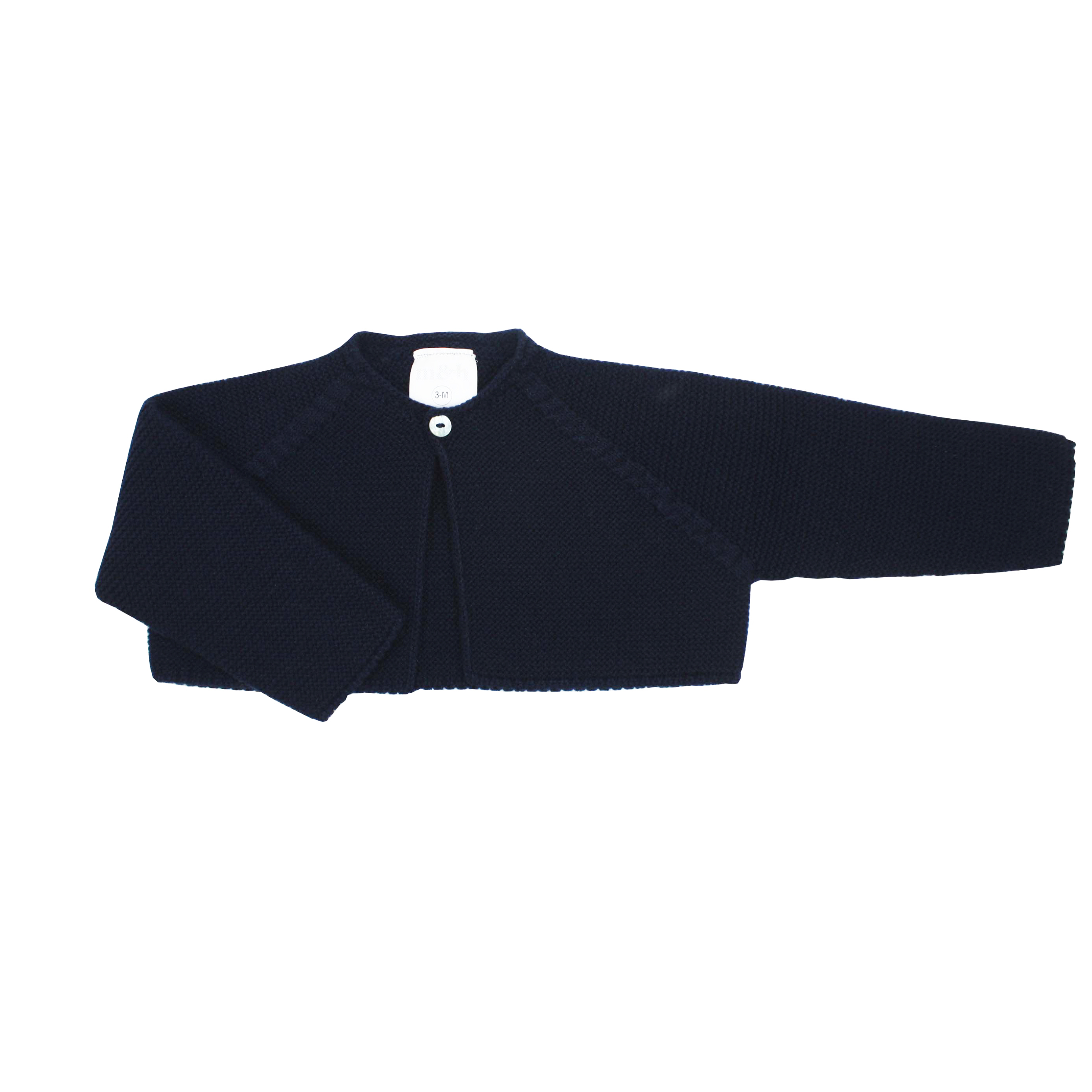 navy blue short cardigan