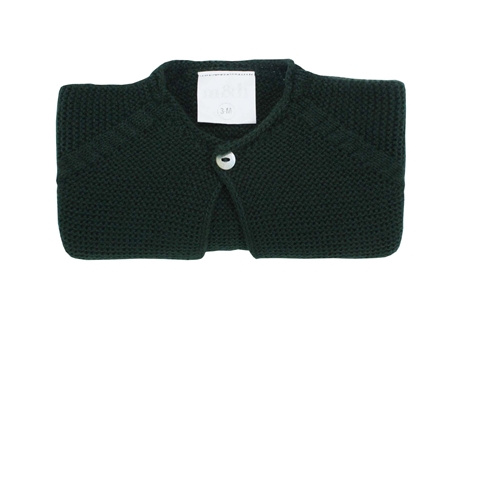 Chaqueta corta punto bobo verde botella