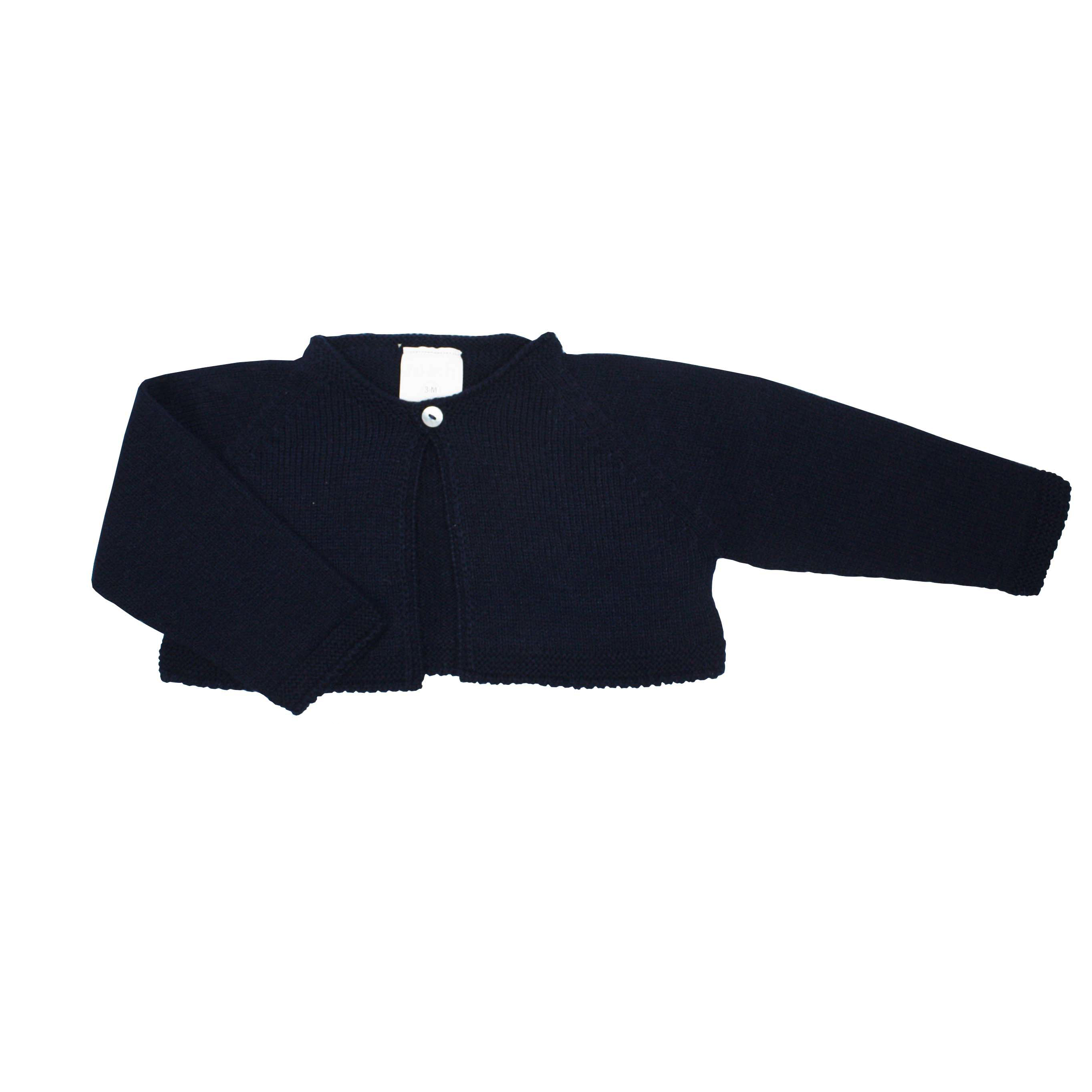 short navy cardigan
