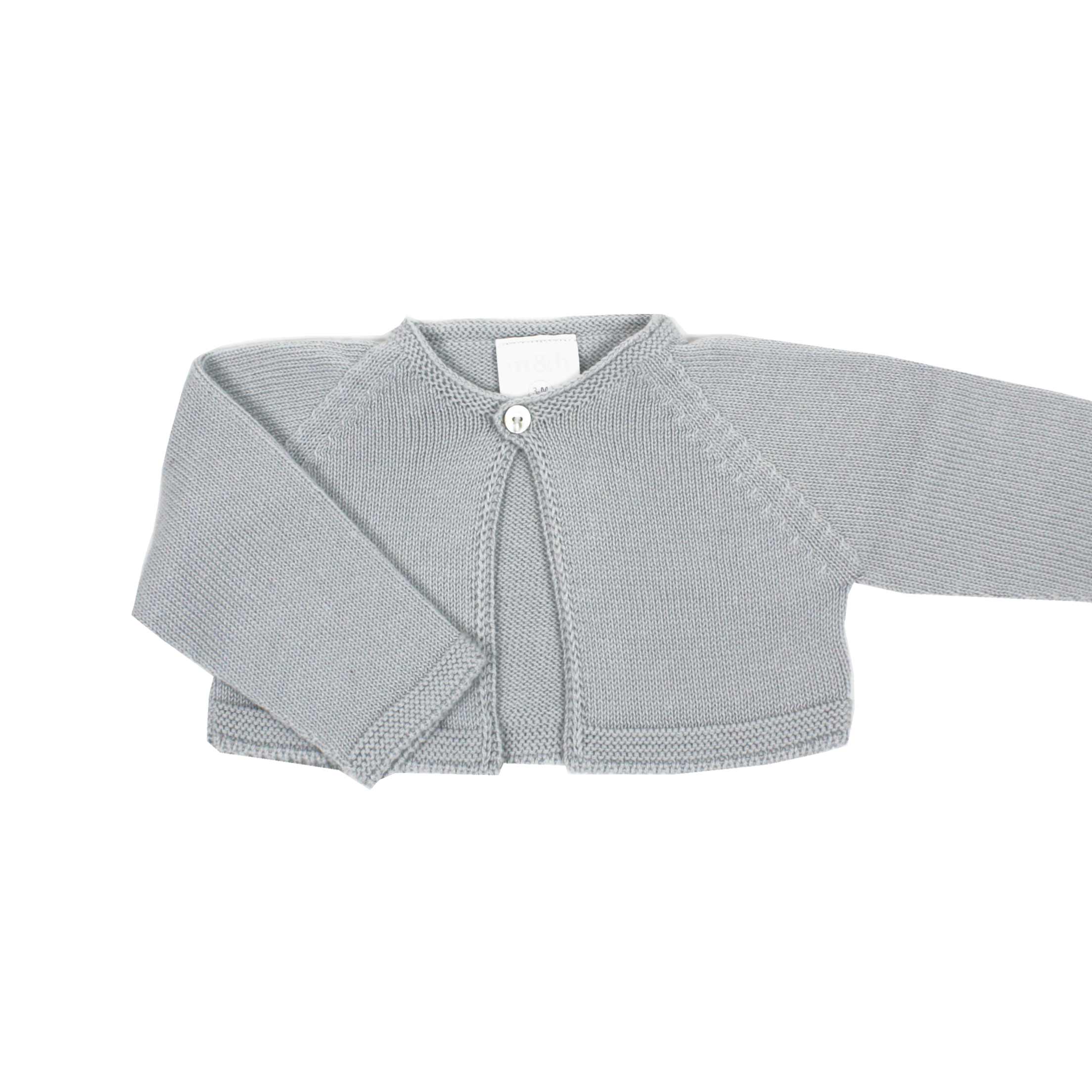 grey newborn cardigan
