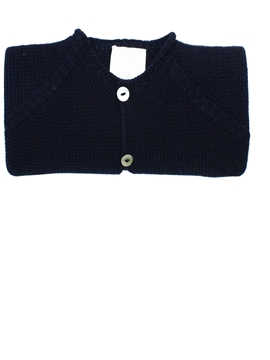 Navy blue baby knit long cardigan m&h