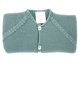Aquarelle green knit long baby cardigan m&h