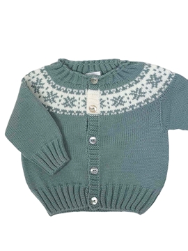 aquarelle green cardigan