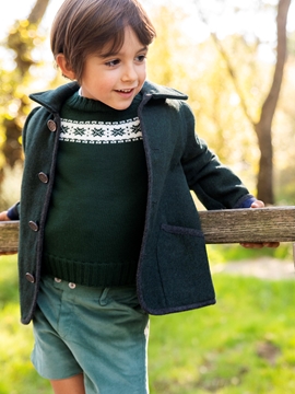 green austrian coat boy