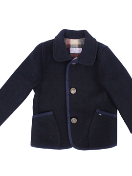 Navy blue blazer with pockets