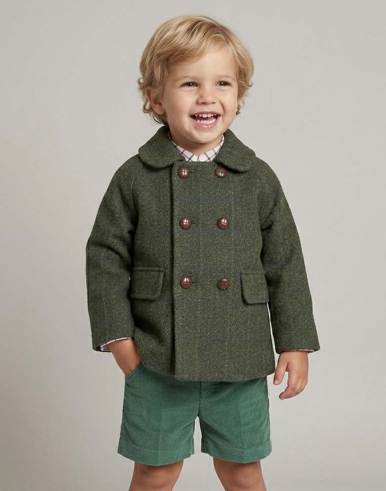 green coat