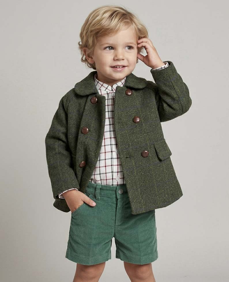 green coat
