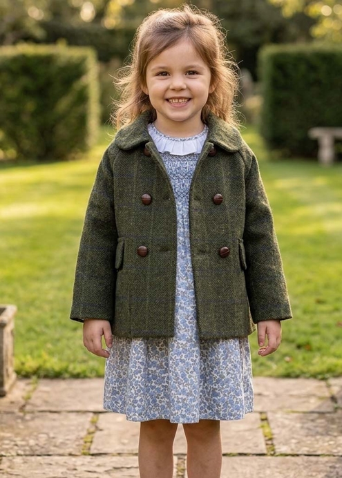 green coat
