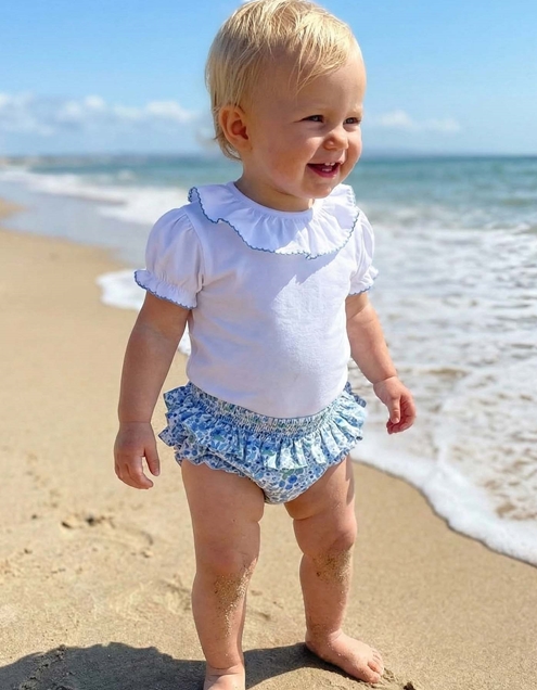 cubrepañal baño verde flores