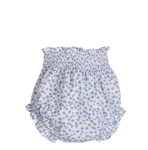 cubrepañal bebé azul flor