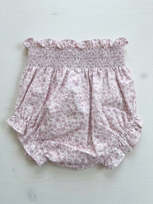 cubrepañal bebé rosa hojas