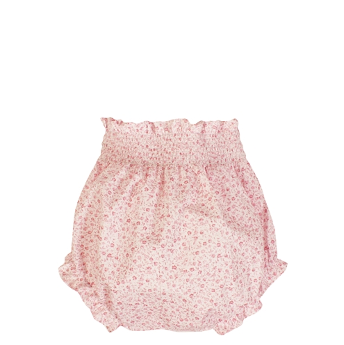 cubrepañal florecitas rosa
