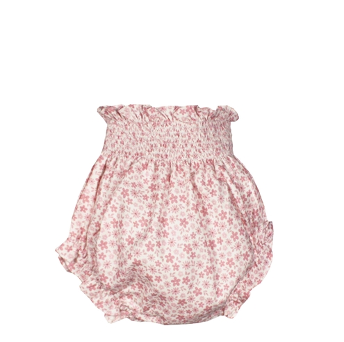 cubrepañal florecitas rosa
