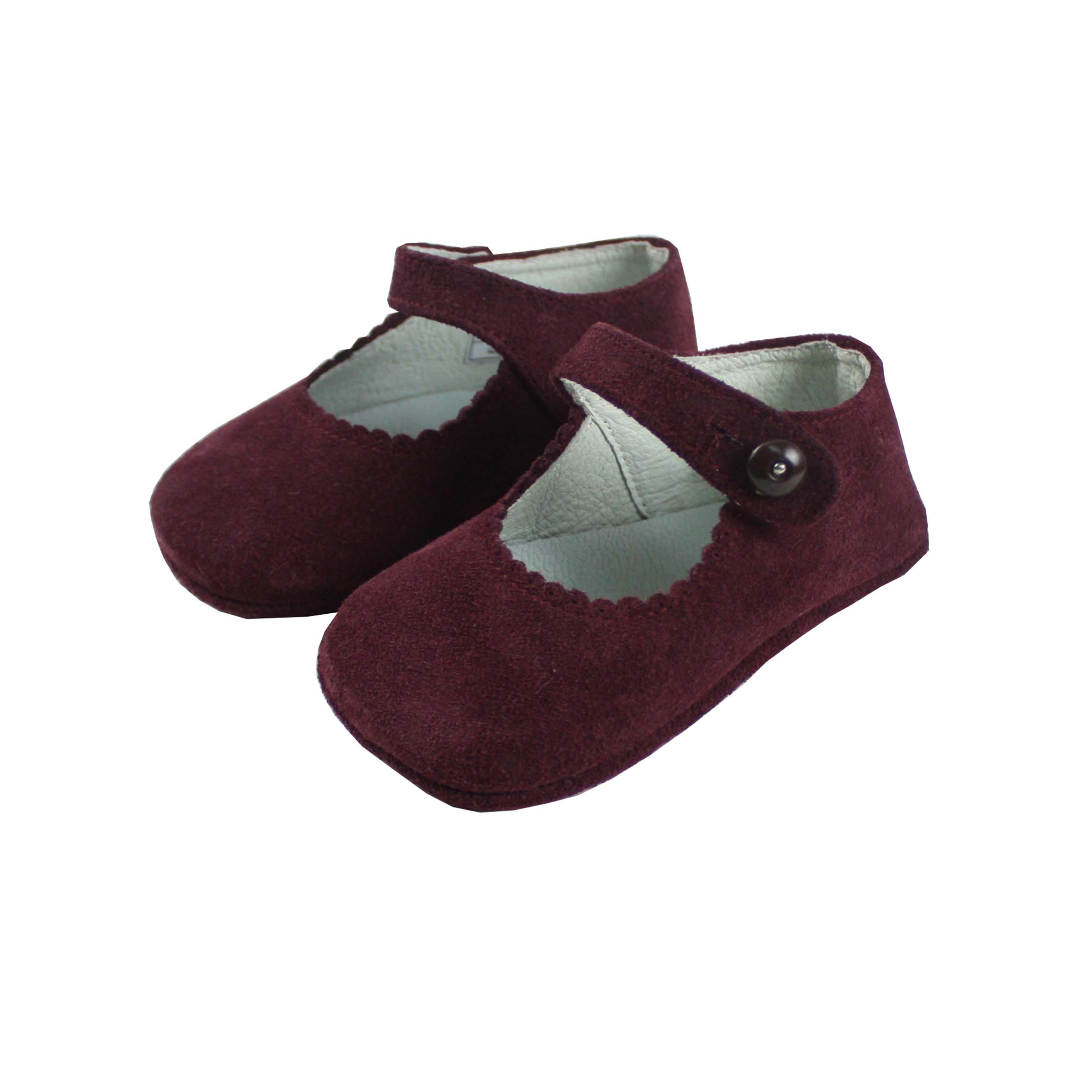 burgundy baby girl shoes