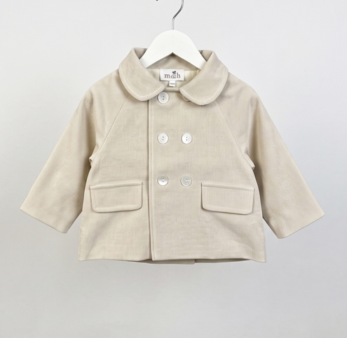 chaquetón de pana beige