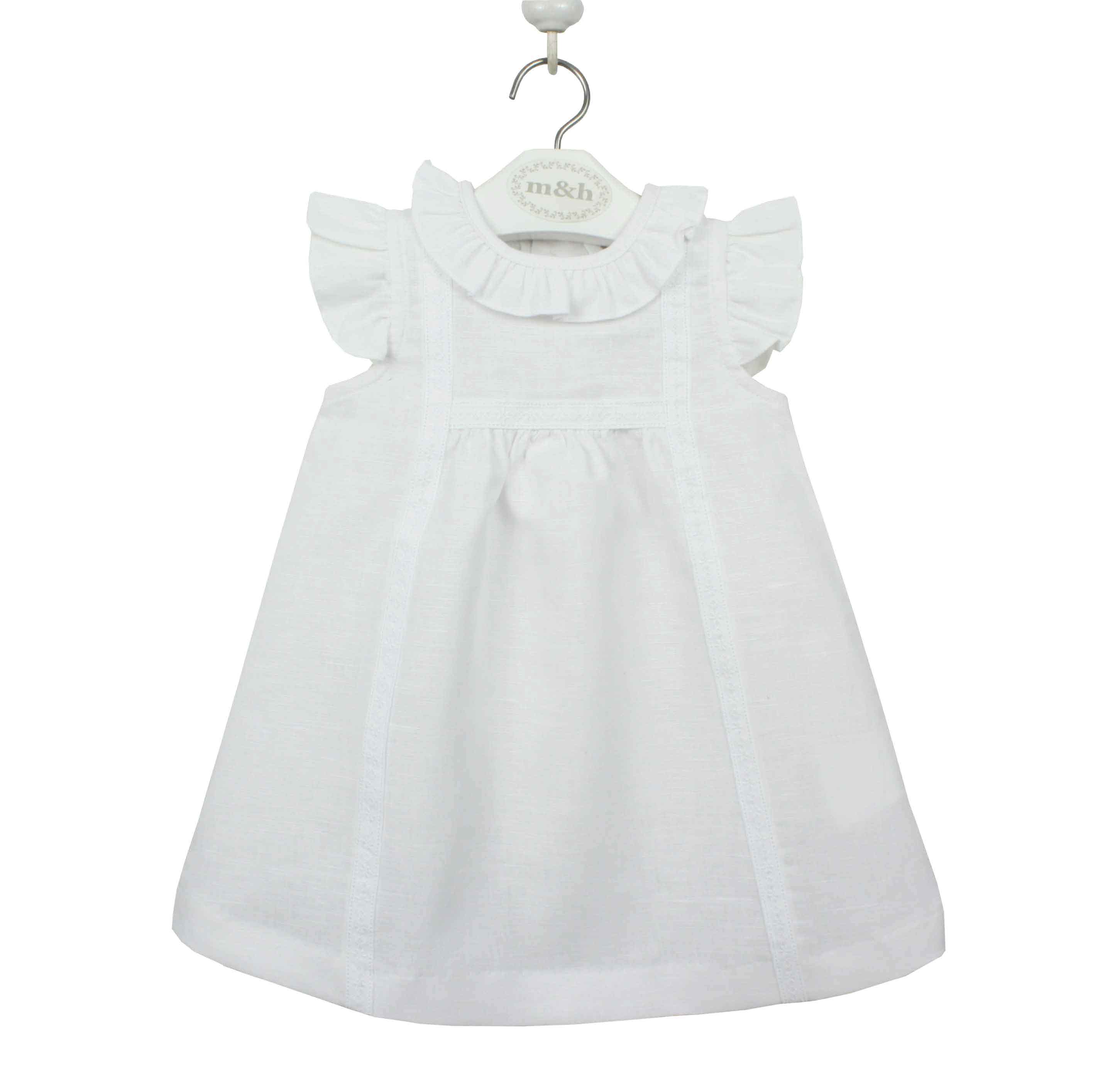 linen baby dress