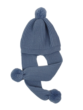 Medium blue knit cap