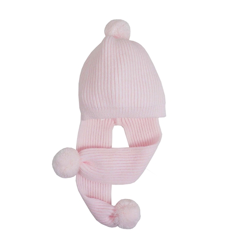 Pink knit hat