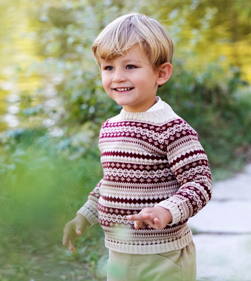 jacquard burgundy