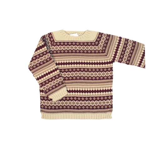 jacquard burgundy