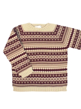 jacquard burgundy