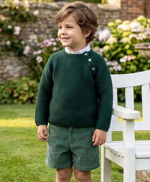 dark green sweater