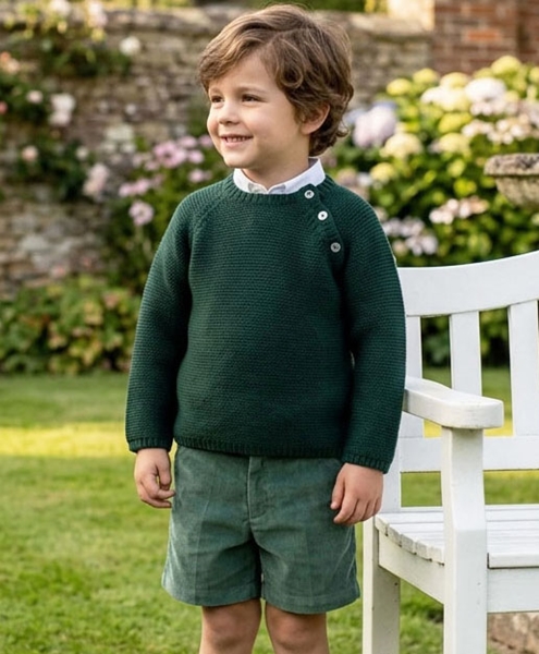 dark green sweater
