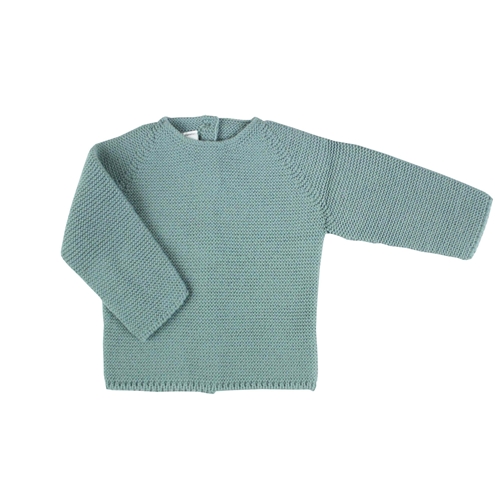Aquarelle green knit baby sweater m&h
