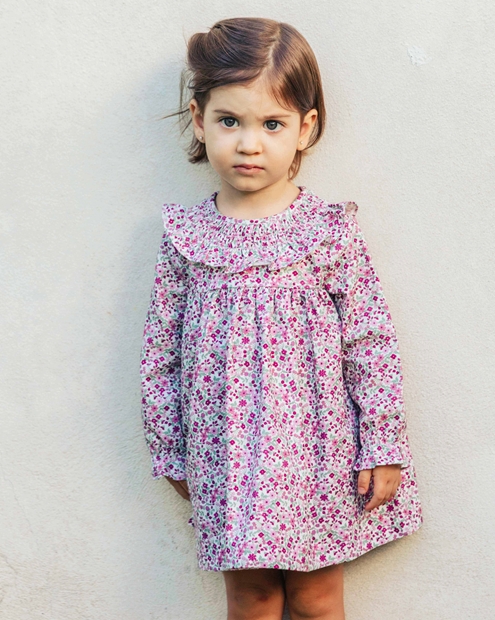 baby dress burgundy