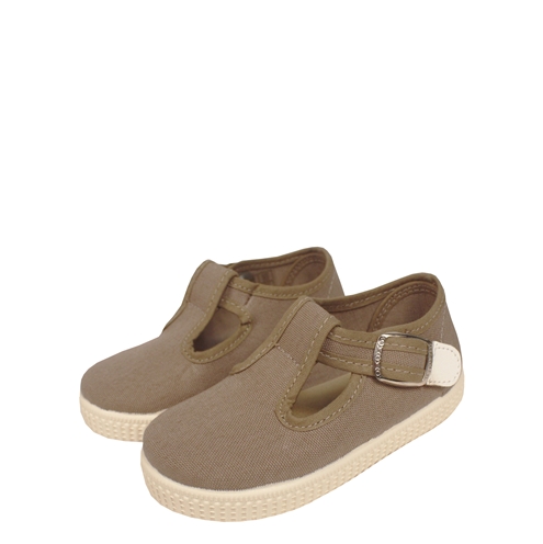 brown boy canvas shoes
