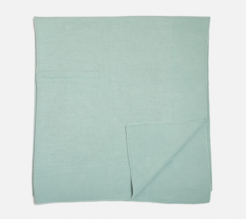 manta de punto verde