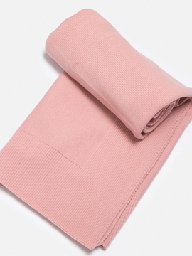 pastel pink blanket knitted