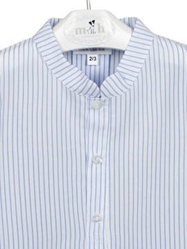 mao tres botones rayas azules