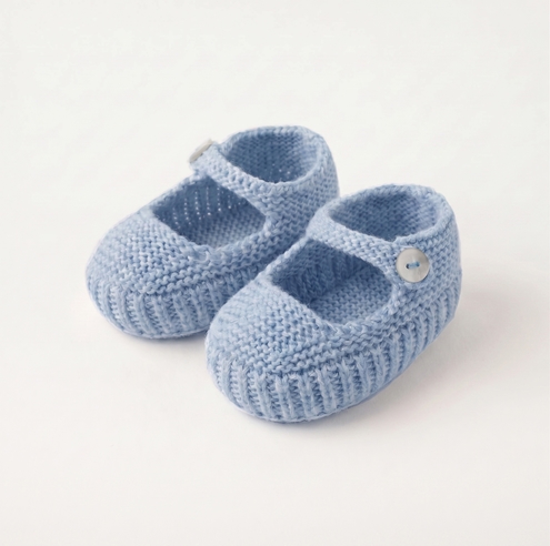 Knit blue baby jane