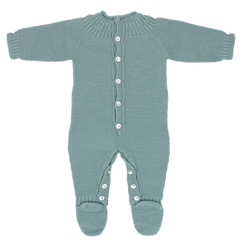Green knit jumpsuit