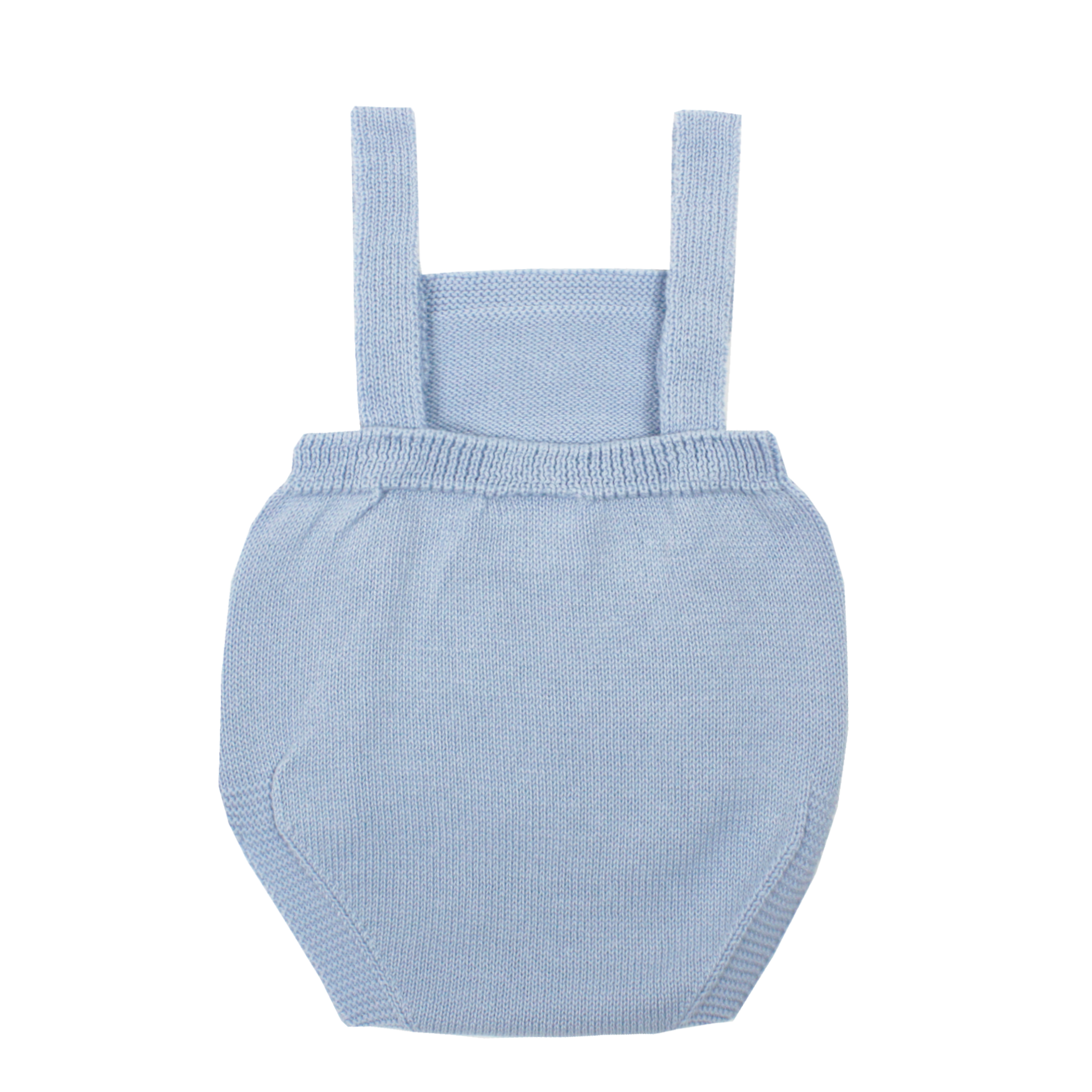 baby knit romper in blue
