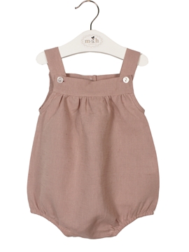Peto bebé lino rosa palo