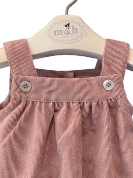 baby romper pink corduroy