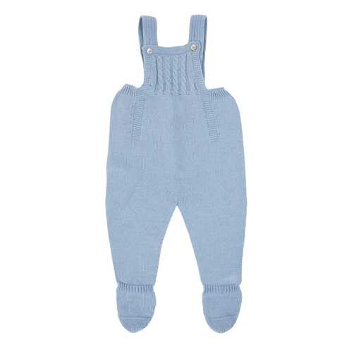 Peto bebé punto azul con tirantes m&h