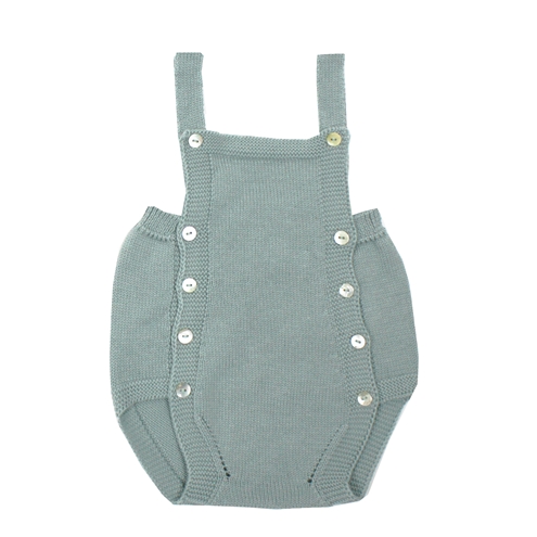 peto de punto perlé verde agua