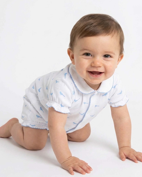 pijama corto azul
